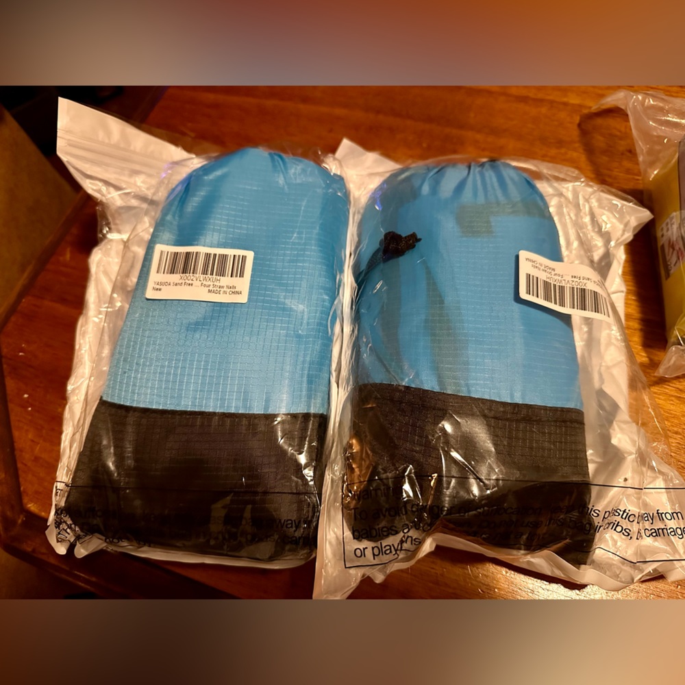 Bundle of 2 Outdoor Waterproof Blanket for Festival/Camping with 4 Stakes